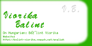 viorika balint business card